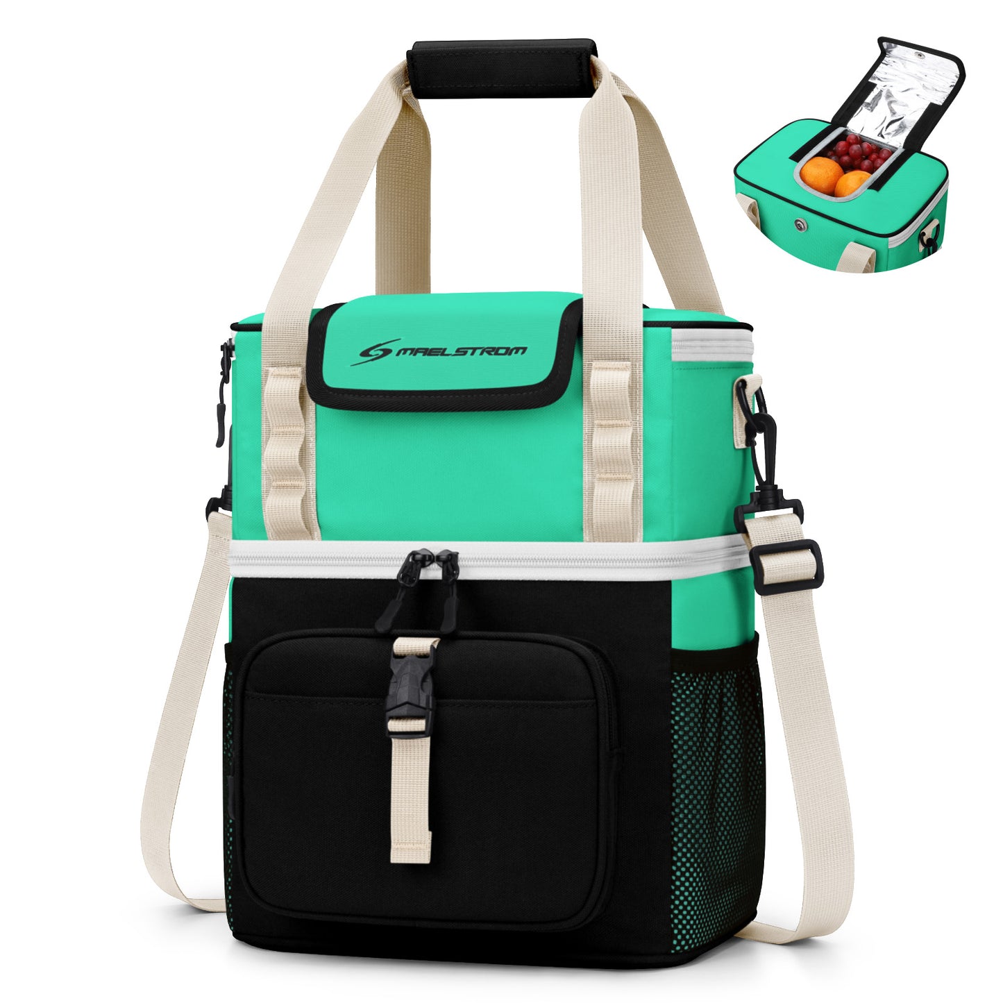 Maelstrom 20L Insulated Lunch Bag , Leakproof Double Deck Cooler Bag