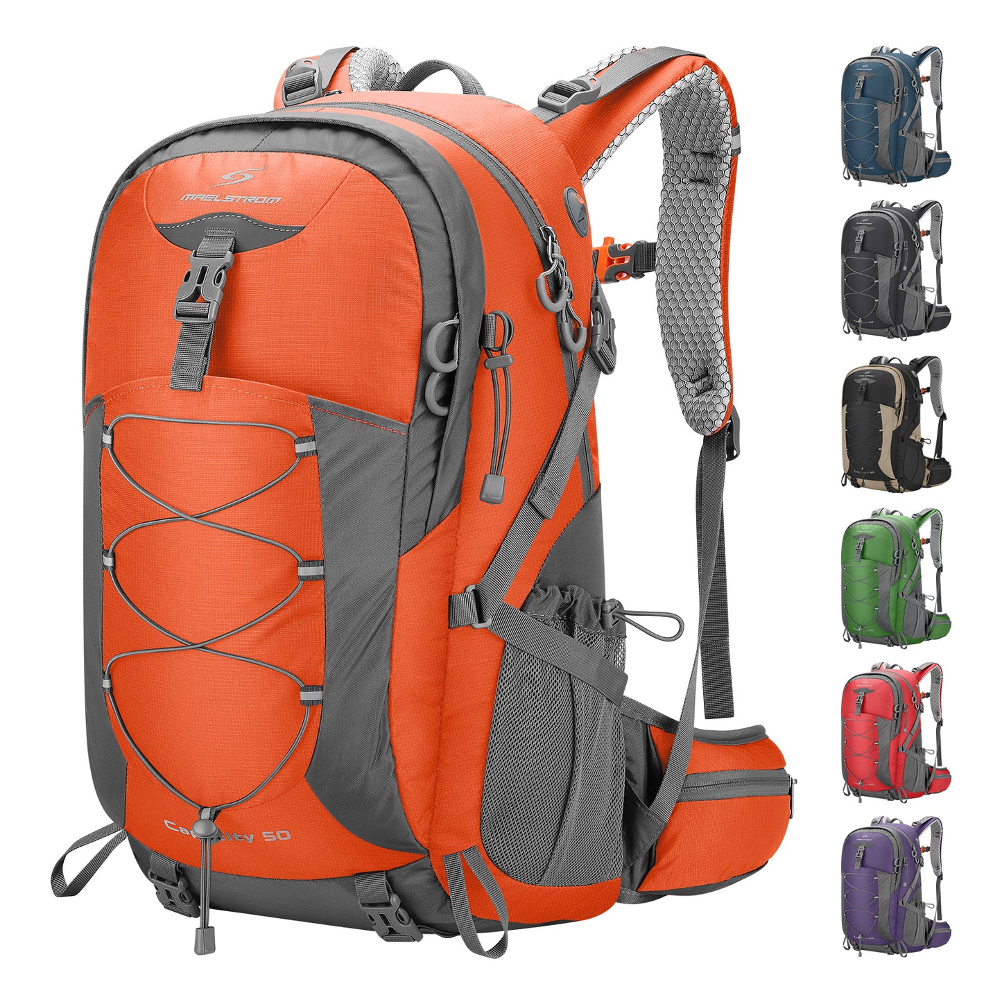Maelstrom Hiking Backpack,40L Camping Backpack,Lightweight Travel Backpack