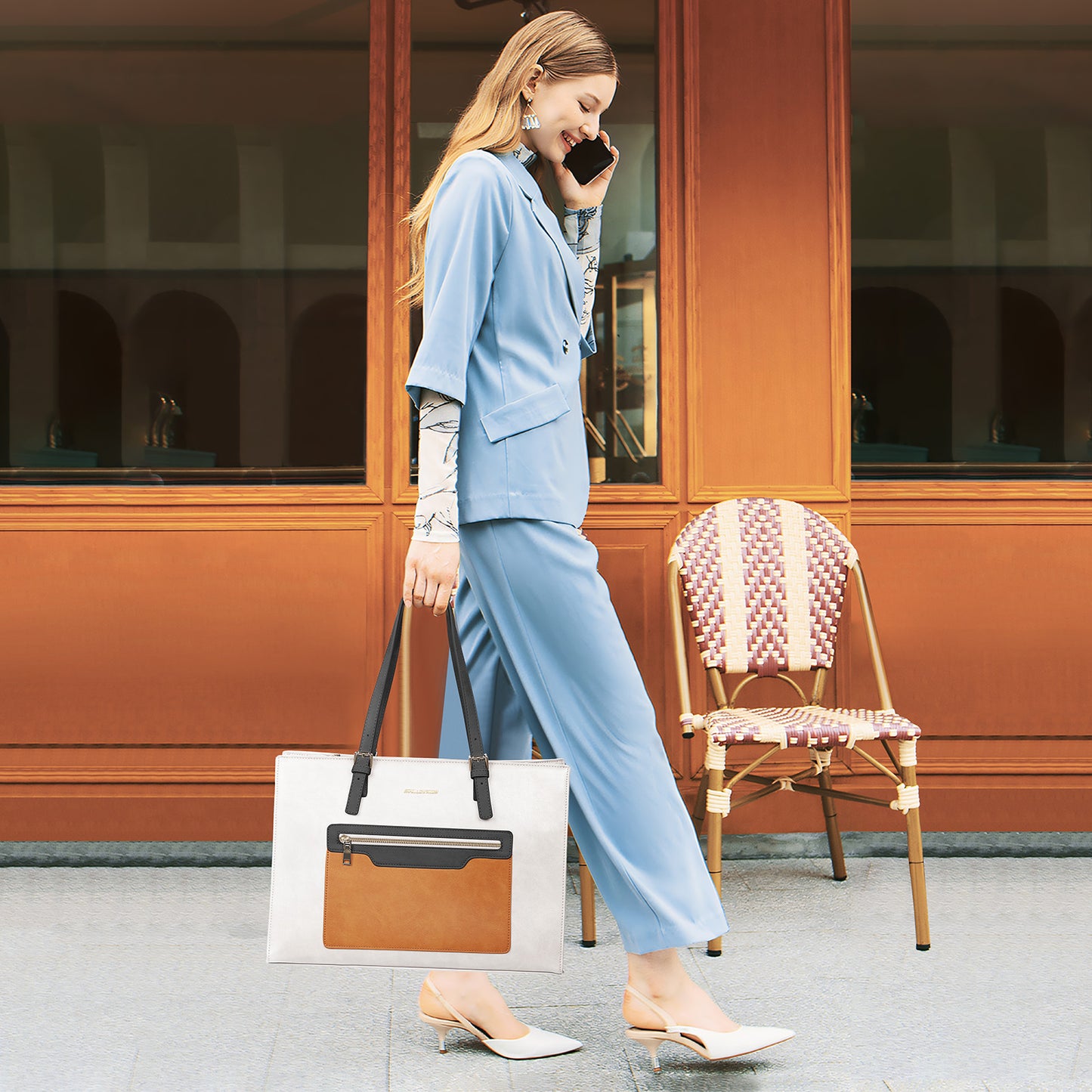 Maelstrom Leather Tote Bag