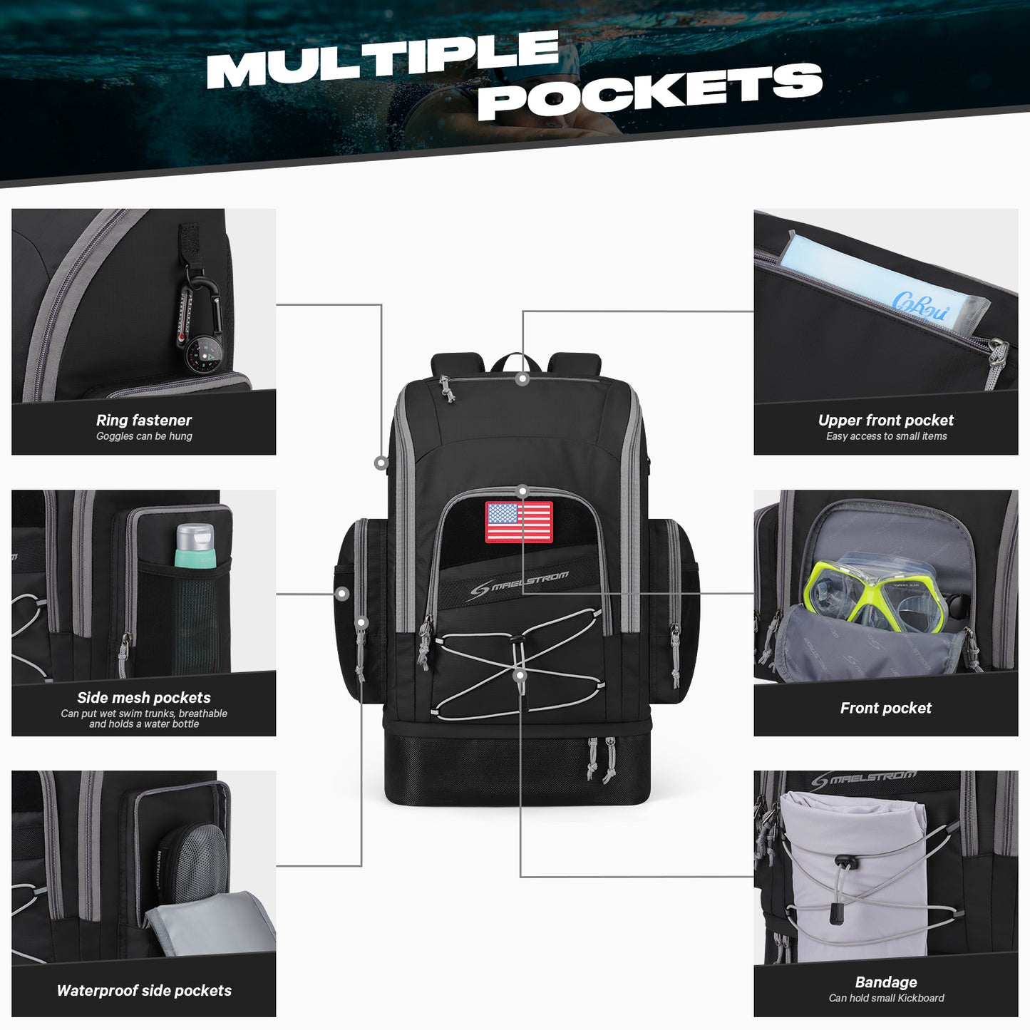 Maelstrom 35L Swim Backpack