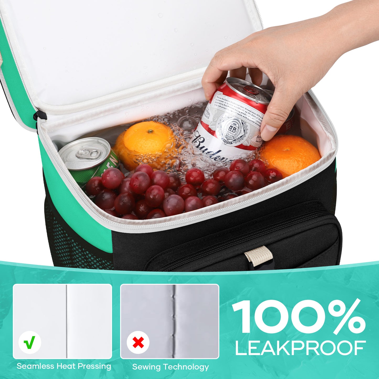 Maelstrom 20L Insulated Lunch Bag , Leakproof Double Deck Cooler Bag