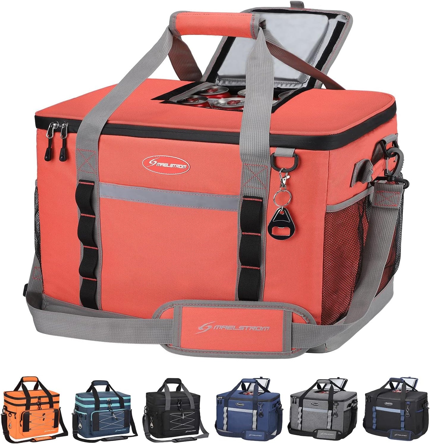 Maelstrom Soft Cooler Bag,24/30/60/75 Cans Collapsible Soft Sided Cooler