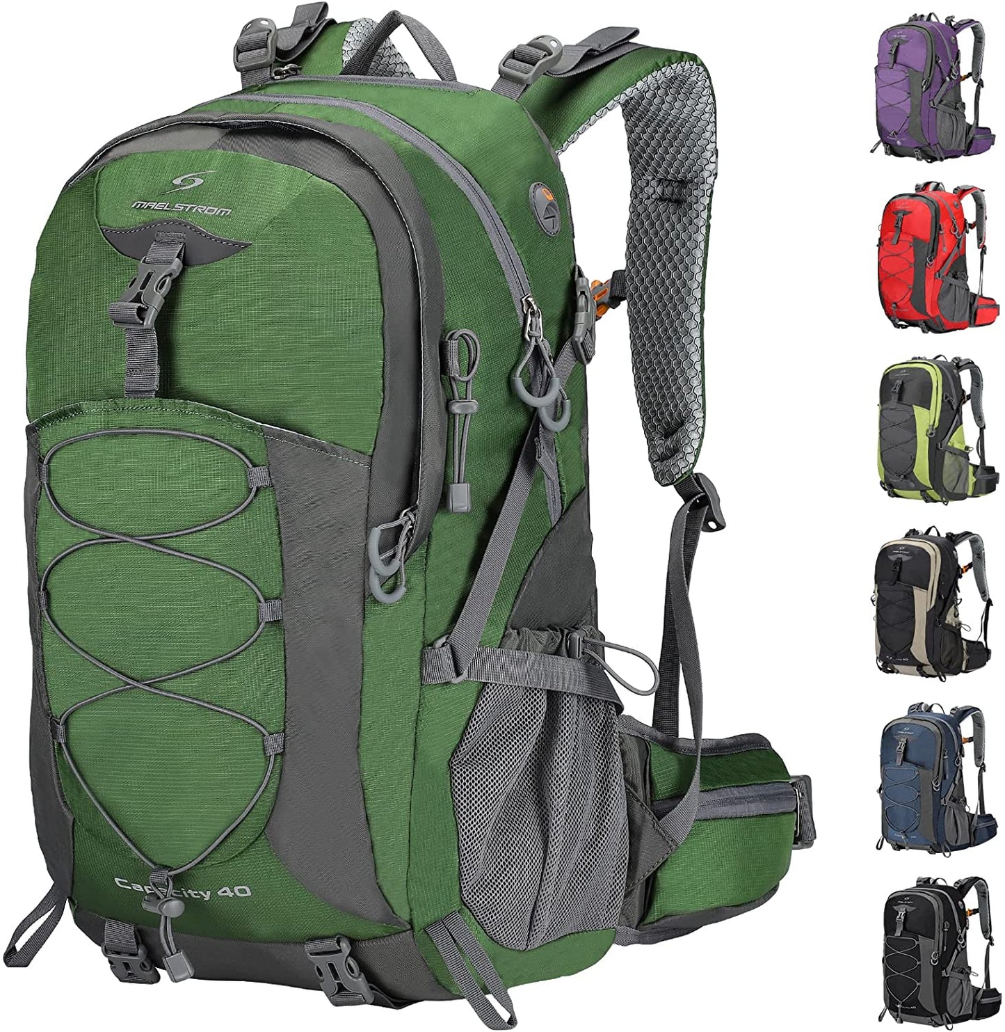 Maelstrom Hiking Backpack,40L Camping Backpack,Lightweight Travel Backpack