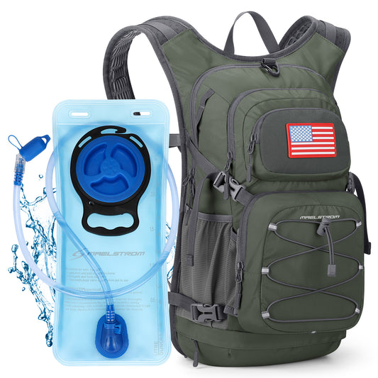 Maelstrom Hydration Backpack, Hiking Backpack with 2L Water Bladder