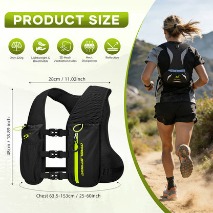 Maelstrom Running Vest for Women Men,Adjustable & Lightweight Hydration Vest