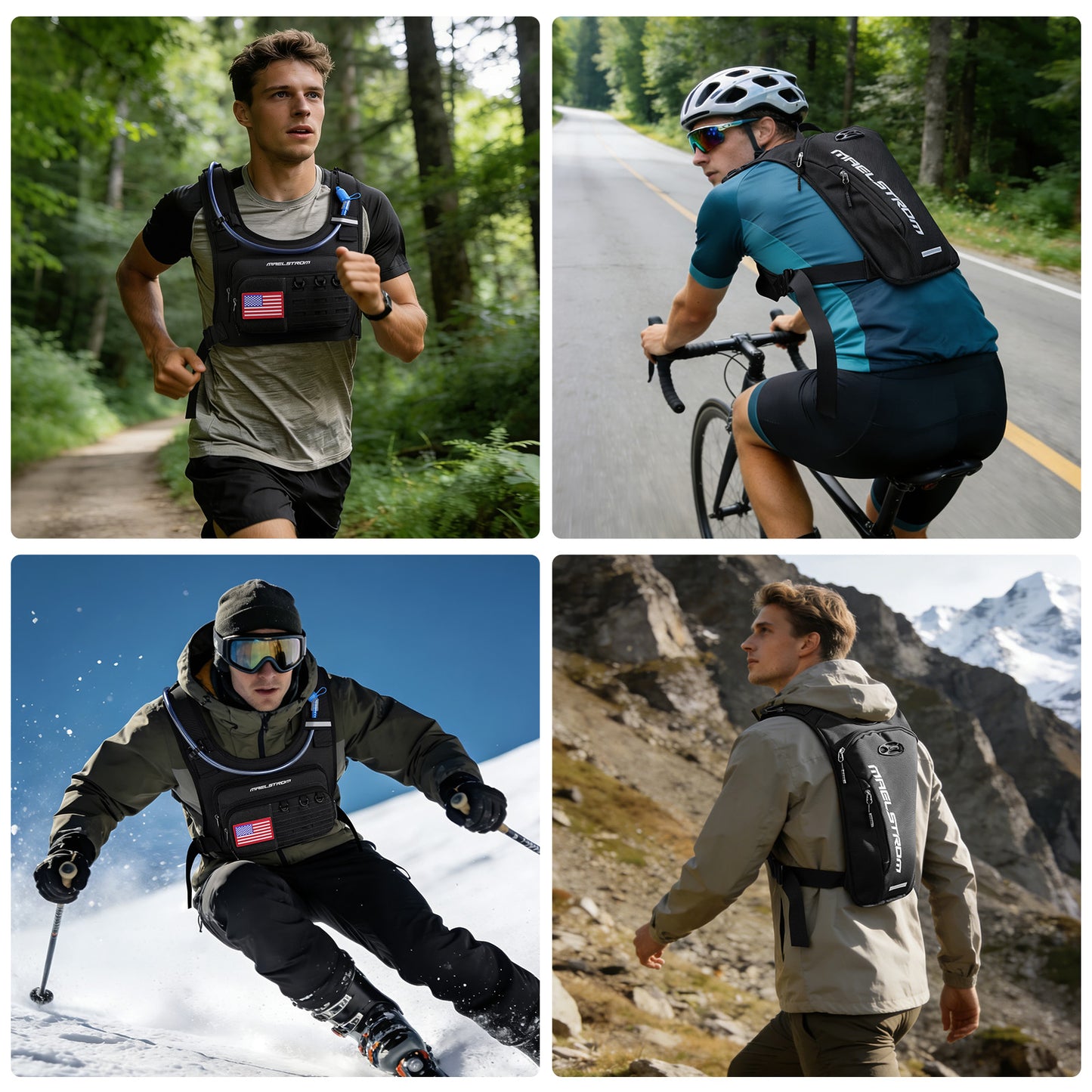 Maelstrom Running Vest, Detachable Hydration Backpack