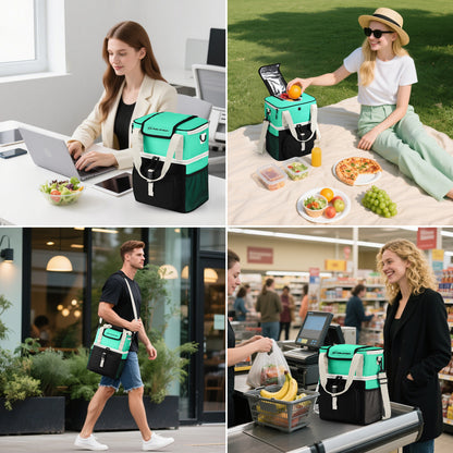 Maelstrom 20L Insulated Lunch Bag , Leakproof Double Deck Cooler Bag