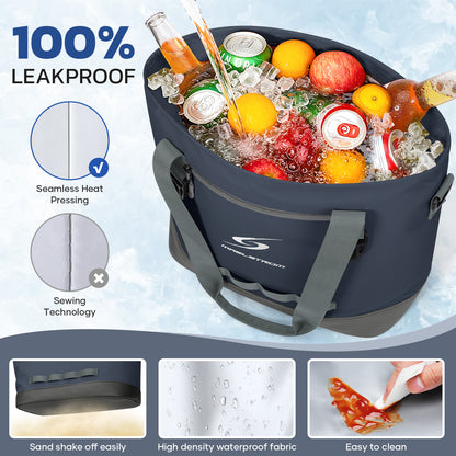 Maelstrom Insulated Cooler Bag,30 Can Collapsible Coolers for Men and Women,Large Leakproof &Waterproof Soft Cooler Makes a Perfect Insulated Grocery,Travel,Beach or Picnic Bags